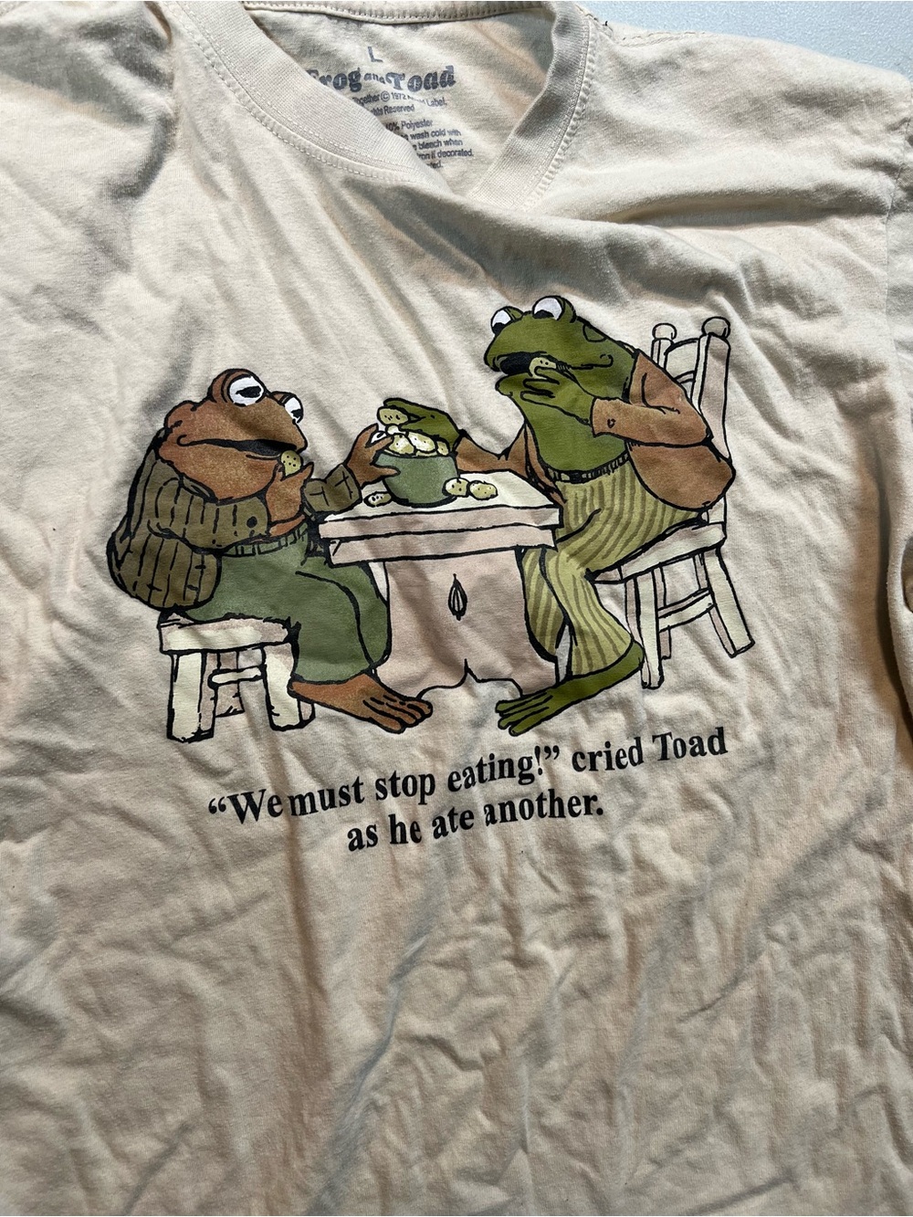 Frog and Toad Graphic Tee Cream - Picture 3 of 4